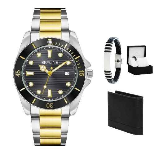 Montre Acero Skyline 360 Más Pulsera y Billetera de Obsequio.