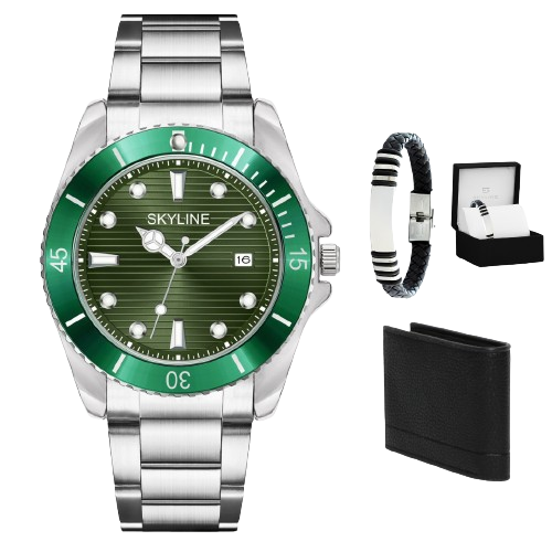 Montre Acero Skyline 360 Más Pulsera y Billetera de Obsequio.