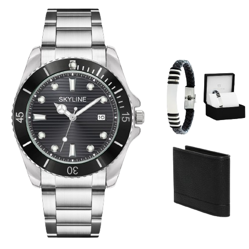 Montre Acero Skyline 360 Más Pulsera y Billetera de Obsequio.