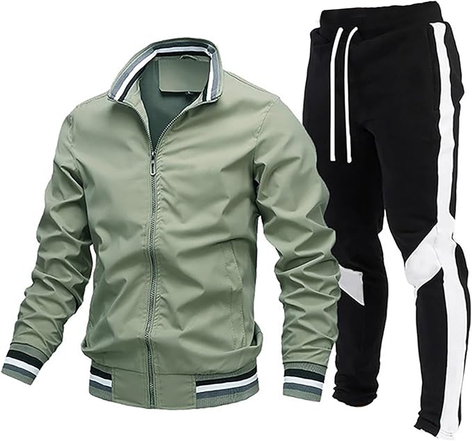Icone™ TrackSuit: Rits Stand Omhoog Kraag Fitness Set