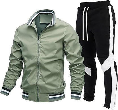 Icone™ TrackSuit: Rits Stand Omhoog Kraag Fitness Set