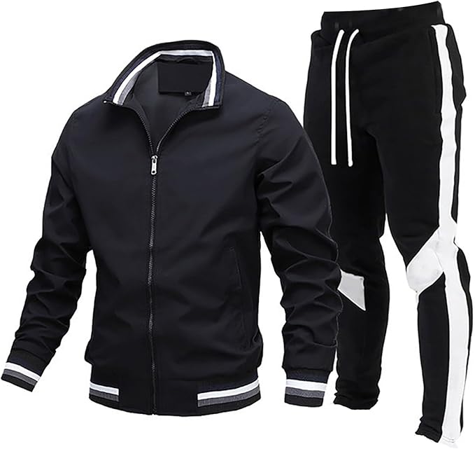 Icone™ TrackSuit: Rits Stand Omhoog Kraag Fitness Set