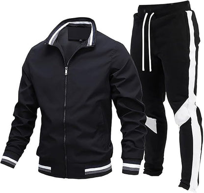 Icone™ TrackSuit: Rits Stand Omhoog Kraag Fitness Set