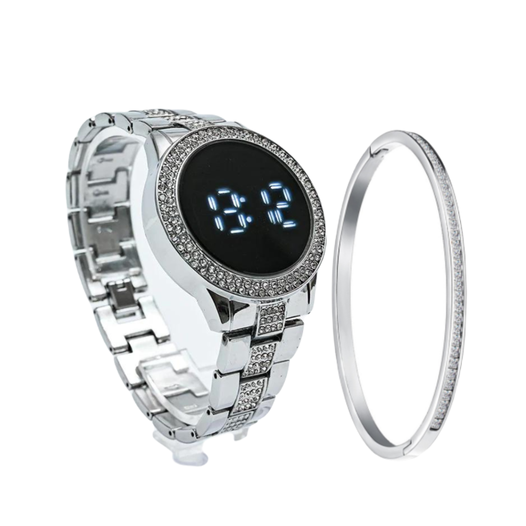 Montré  360 Acero Digital Mujer Mas Pulsera de Obsequio